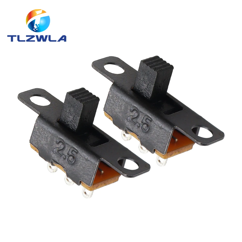 Toggle Switch 10PCS SS12F15 SS12F15VG4 3Pin 1P2T Slide Handle 4MM