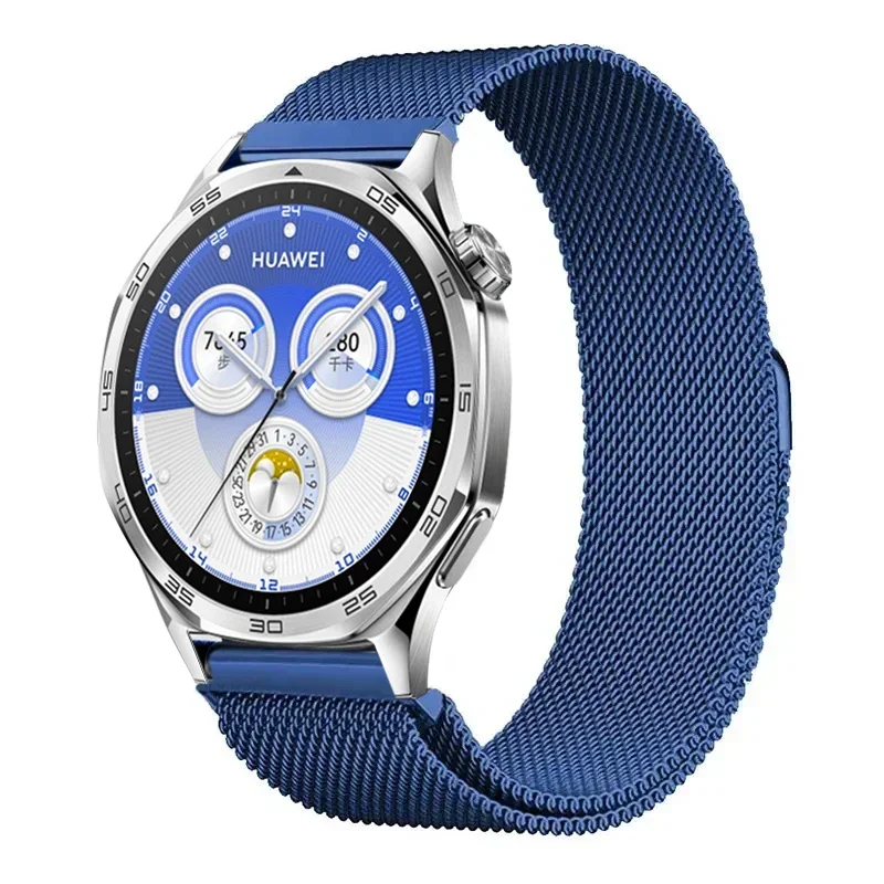 Sleek Milanese Magnetic Watch Band, 20mm/22mm, Stainless Steel Mesh Strap