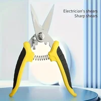 1PC Stainless Steel Electrician Scissors Multifunction Manually Shears Groove Cutting Wire And Thin steel Plate Hand Tools 2