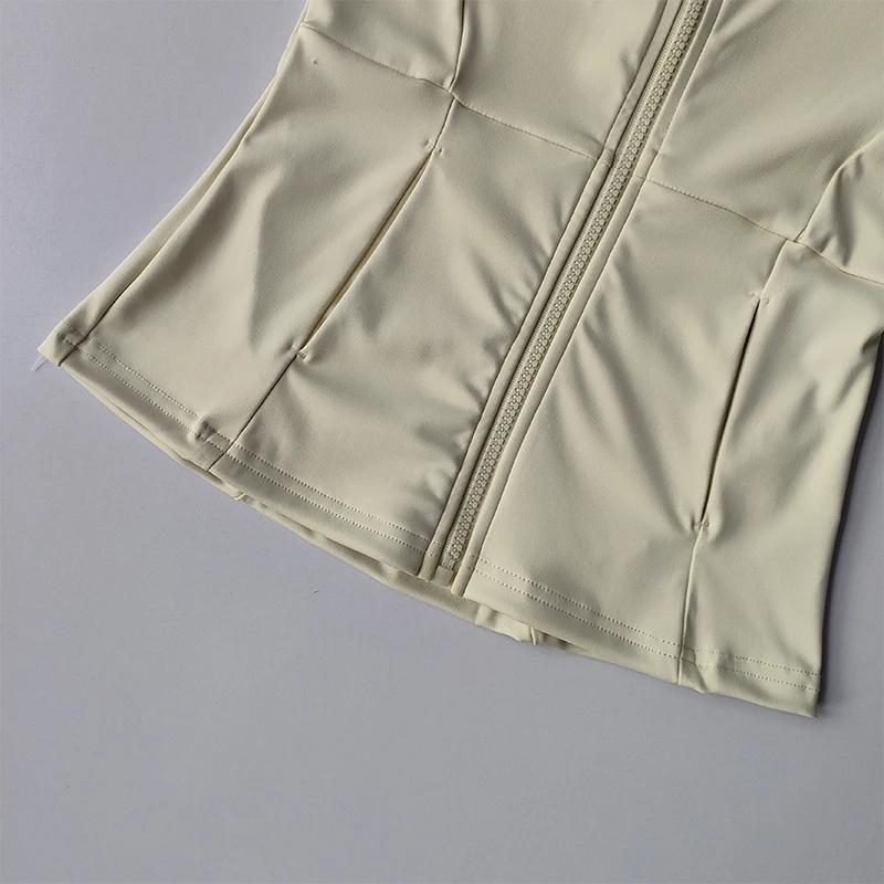 Women Sports Jacket Zip Fitness Yoga Shirt Workout Running