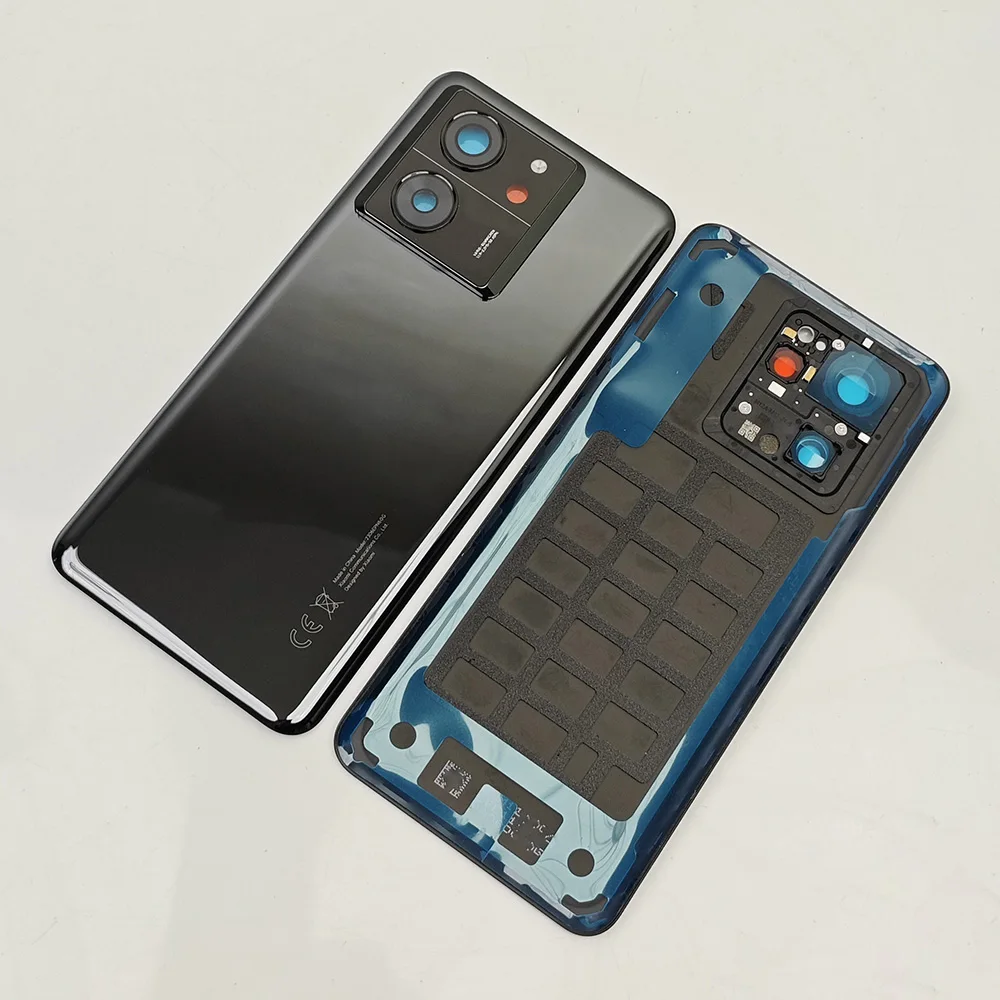 Back Glass Cover For Xiaomi 13T Pro 5G Back Door Replacement Battery Case Rear Housing Cover Mi13T With Camera Lens phone back cover glass battery cover glass phone back cover phone camera lens camera lens cover