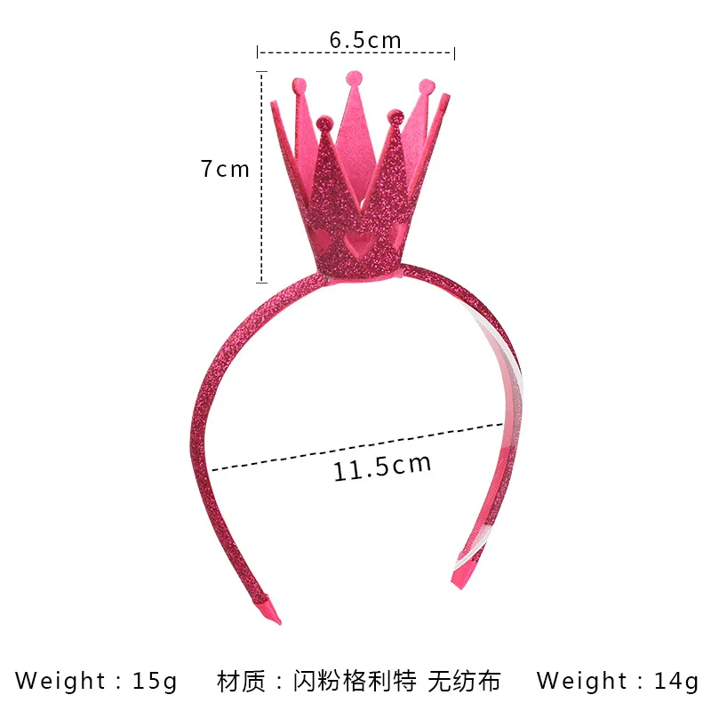 Baby Crown Headbands for Golden Kids Girls Sparkling Festival Princess Headbands Baby Cute Kawaii Headwear Children Accessories