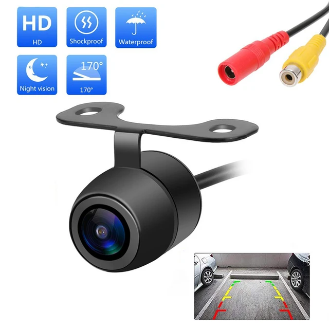 Comprar Cámara de visión trasera de coche, 12 LED, 170 grados, visión  nocturna, Monitor de aparcamiento de coche, CCD, impermeable, vídeo HD,  vista trasera de coche