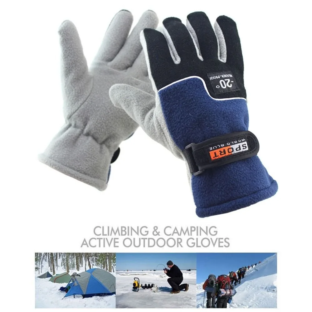Polar Fleece Winter Gloves Touch Screen Warm Driving Mittens
