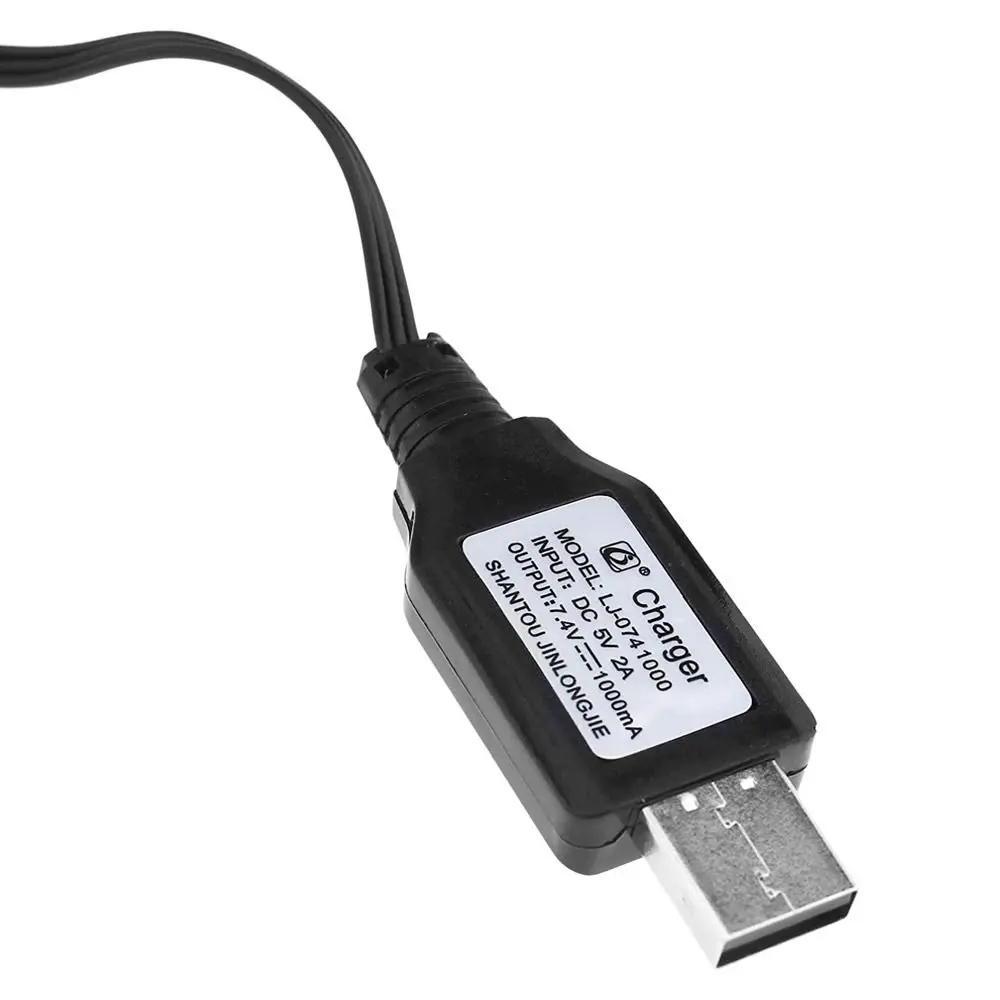 Câble chargeur USB 7.4V pour batterie lithium RC tank robot