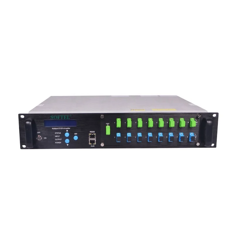 

PON EDFA 1550nm 8 Port 23dBm оптический усилитель WDM EDFA