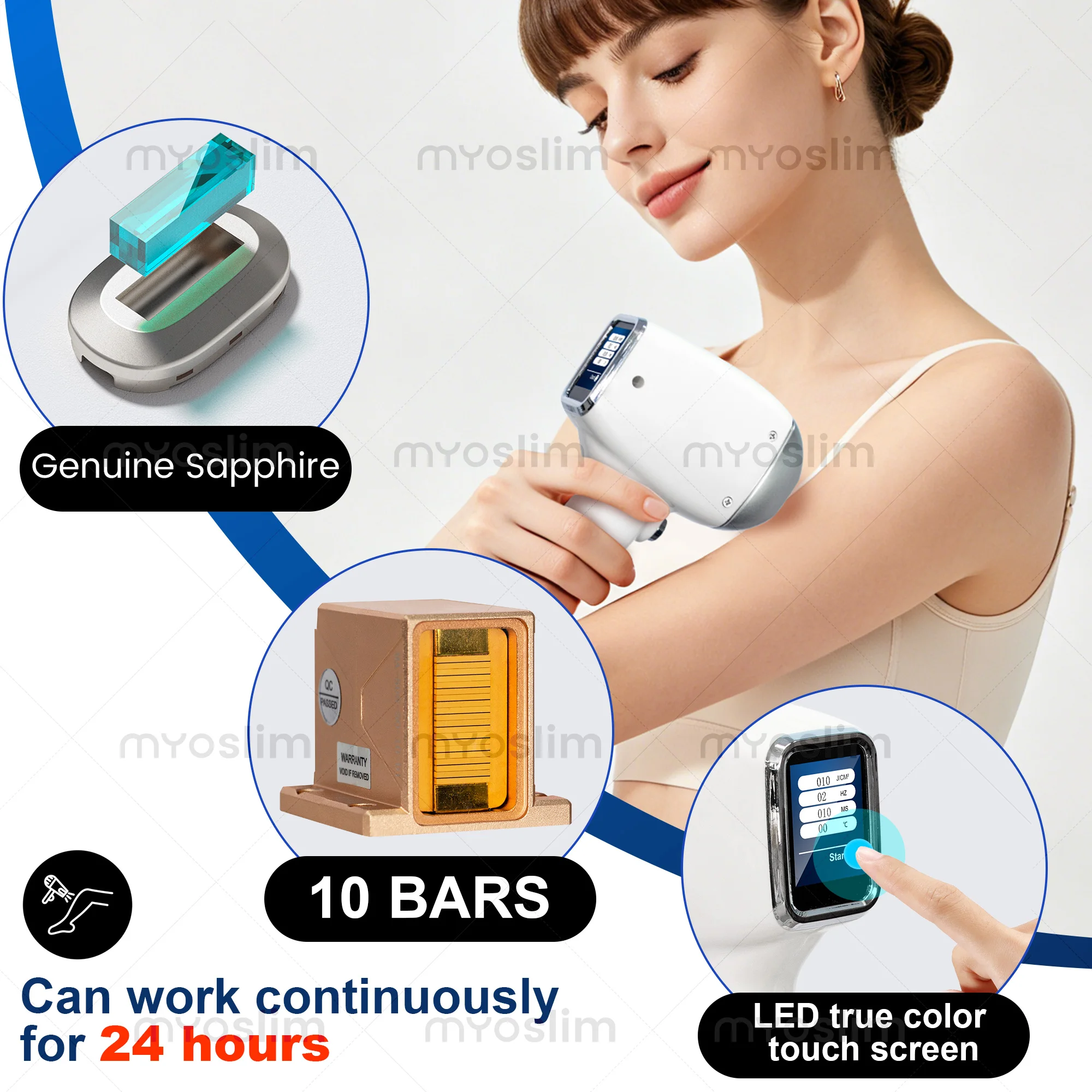 5000W Diode hair removal machine Epilator 4 Wavelengths for Coarse Hair Painless Permanent Hair Removal Machine for Body 1