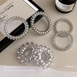 Elastic Spiral Hair Ties for Women - No Crease Hair Bands, Hair Accessories (6 Pack) (6pcs)