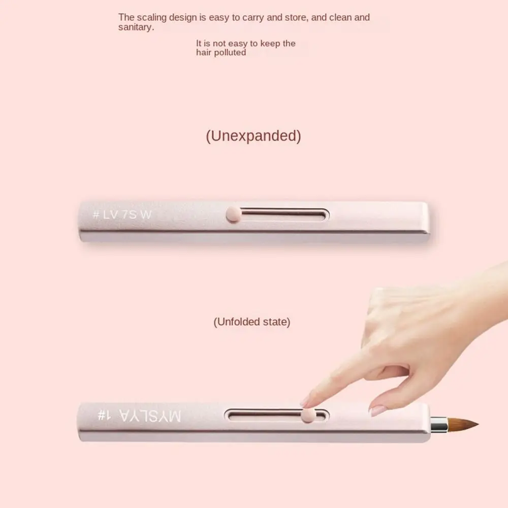 Description Picture 6 of itemApplicator lip liner Women Beauty Makeup Brush Capped Cosmetic Brush Retractable Lip Brush Lip Gloss Brush Lipstick Brush