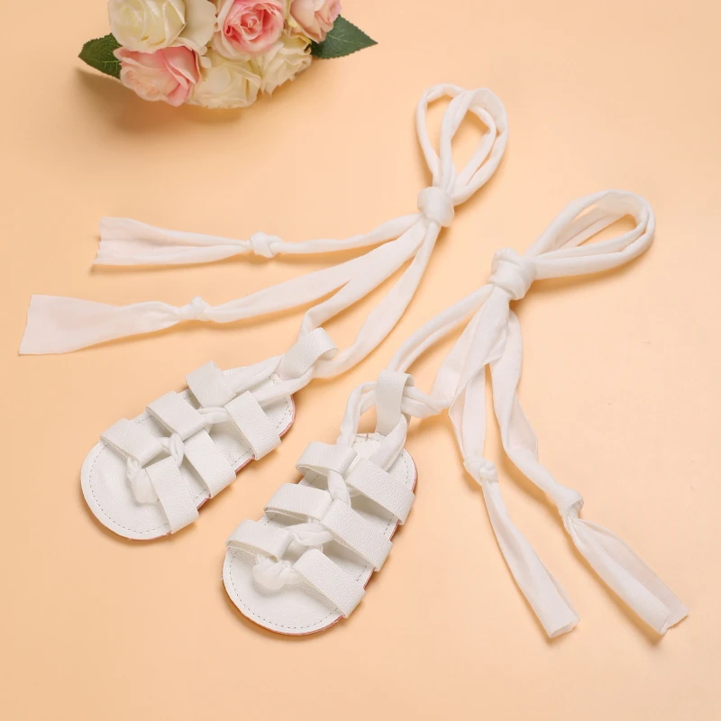 HAIZHIW Prewalker 2023 New Summer Baby Cross Strap Fashion Rubber Sandal 0-18 Month Toddler Flat Booker 4