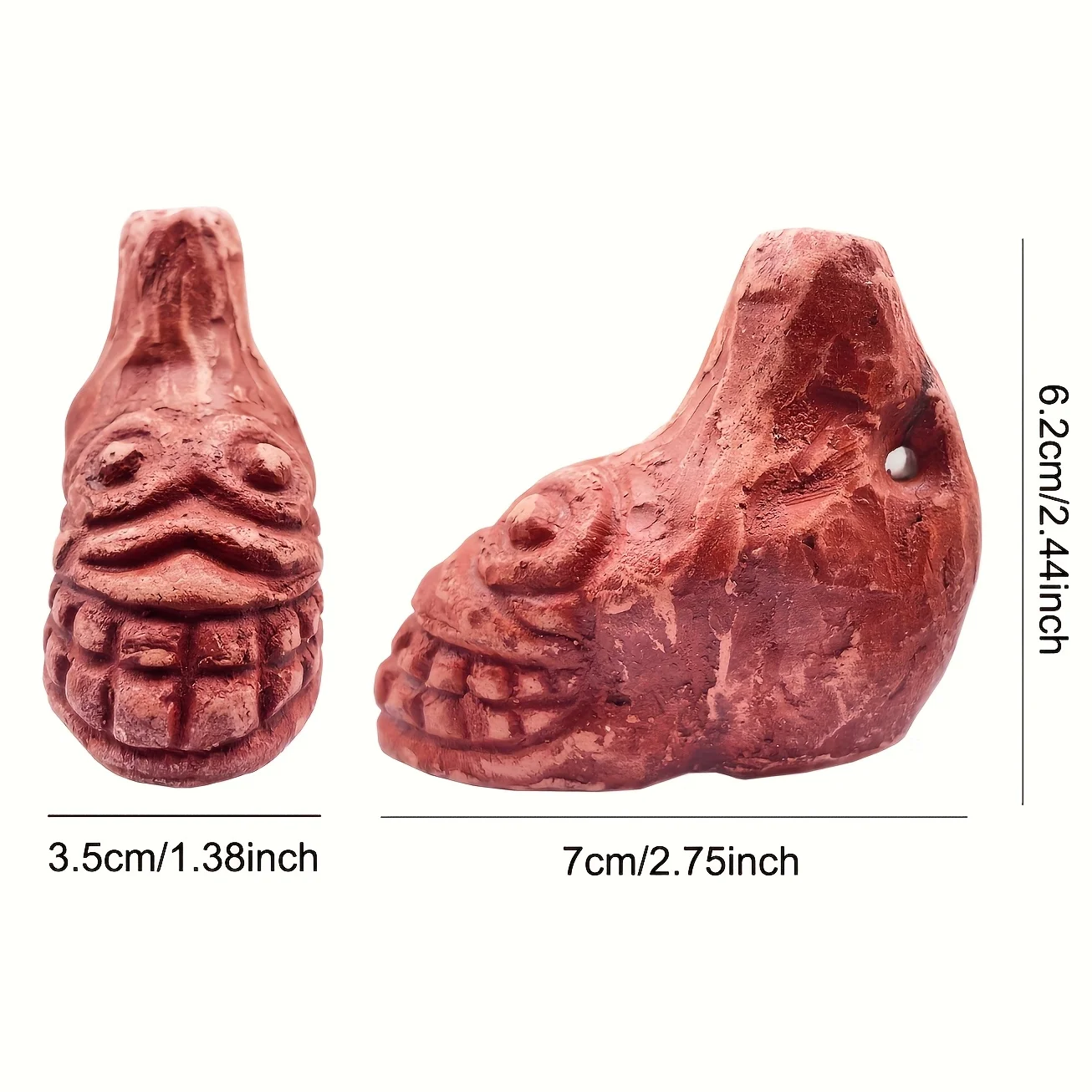 Horror Scream Whistle Vibrant Aztec death whistle &ndash; up to 125+ decibels lifelike human screams