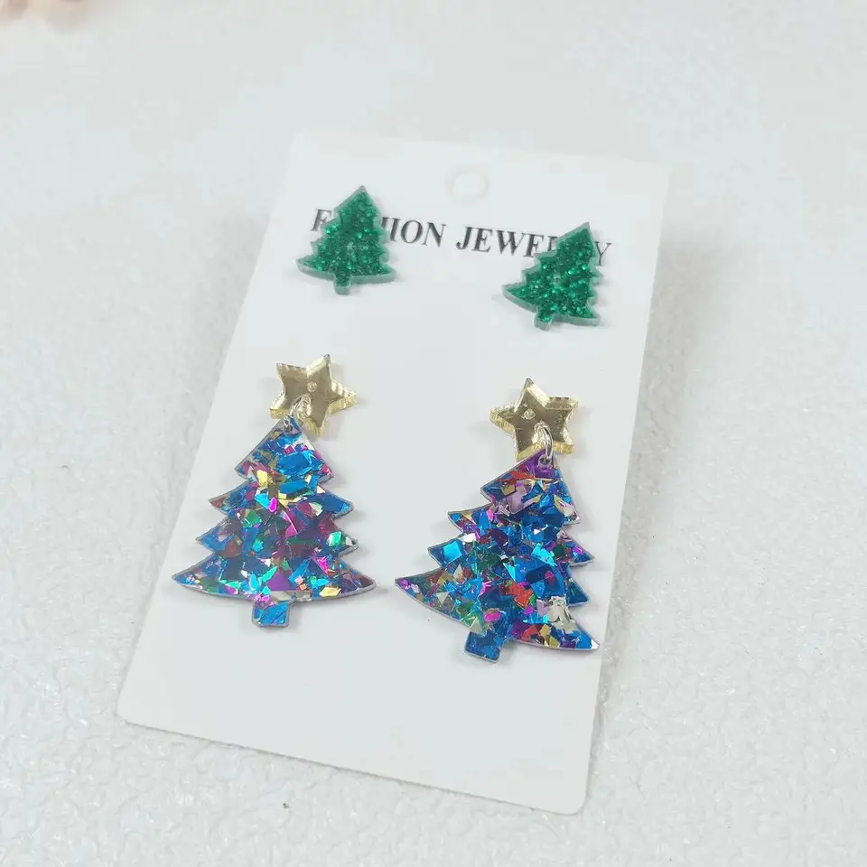 Boucles'oreilles De Noël Pour Femmes, Cadeaux De Noël Pour Filles, Père