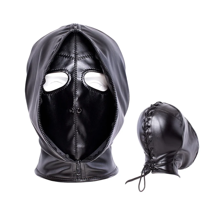 Collection unisexe de bondage intime avec harnais ajustable pour le haut du corps, cagoule et masque opaques pour couples. Jouets sexuels pour adultes._voghion.com