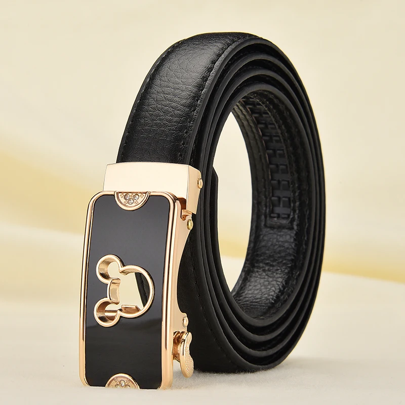 

Women's Belt Fashion Automatic Buckle Women Female Belt Leather Belts For Women Female Belt Fancy Vintage for Jeans