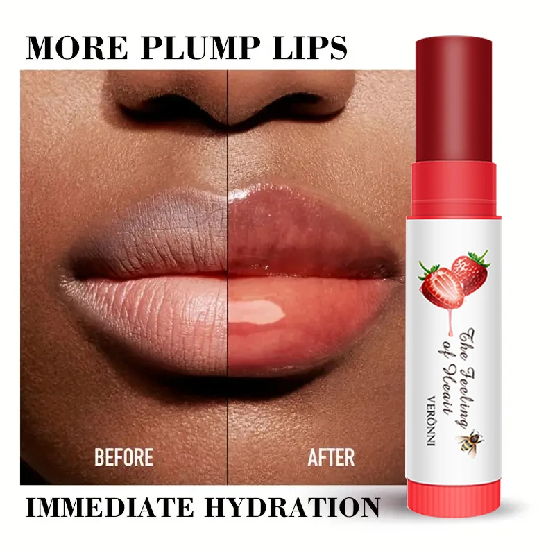 Natural Plant Lip Balm Moisturizing Lipsticks Base Cute Makeup Anti-Cracking Lip Oil moisturizing lip balm Cosmetics Skin Care 4