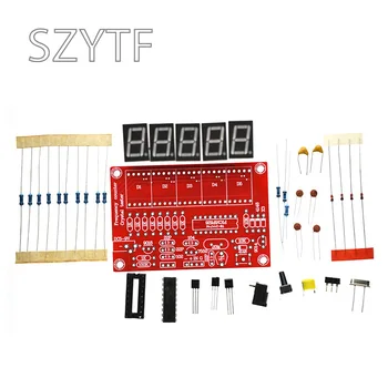 Kit contatore di frequenza fai-da-te: 1 Hz a 50 MHz, display LED, per oscillatore RF e cristallo