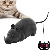 Cartoon Mini Remote Mouse Prank Toys Realistic Filling Animal Plush Mouse Electronic Remote Control Mice for Cat Interactive Toy 1
