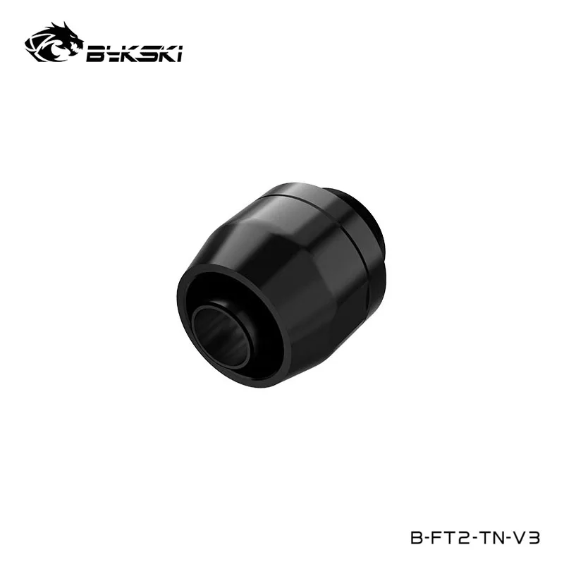 Bykski G1/4 "8X12Mm Tubo Tubo A Compressione Manuale Raccordi In Ottone Flessibile Tubo Morbido Connettore Di Raffreddamento Ad Acqua, Nero, B-Ft2-Tn-
