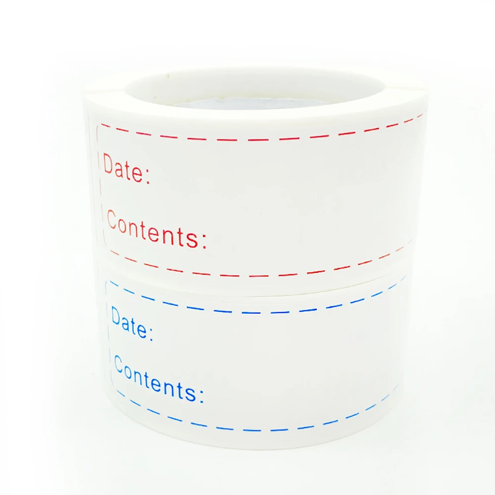 Label Stickers 125PCS Kitchen Date Roll Paper Waterproof Food Storage Removable Sealing Bottles Jars Tag Freezer