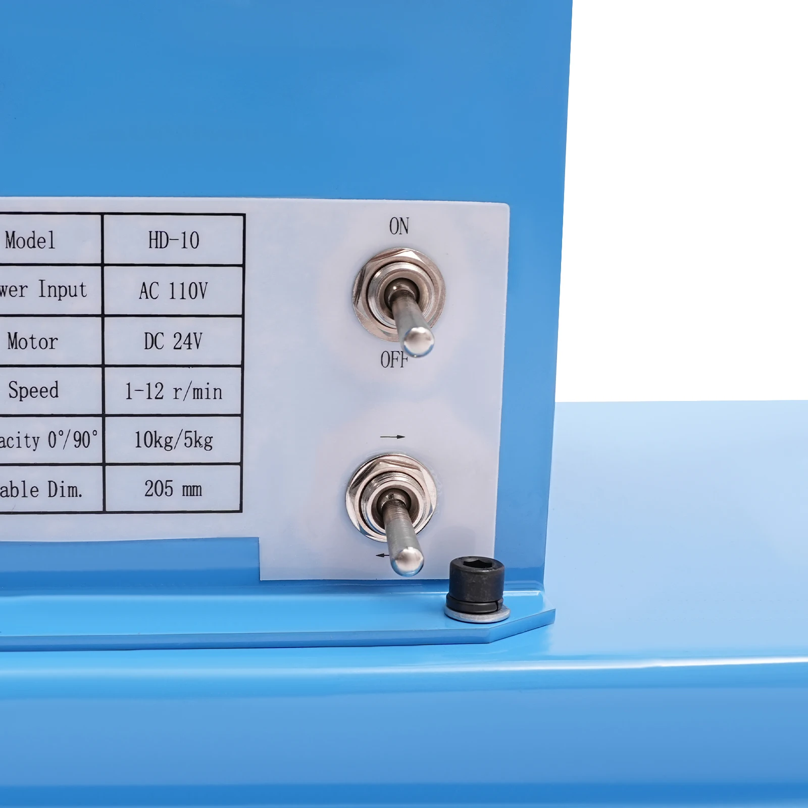 20W Rotary Welding Positioner Turntable Table  with DC Drive Motor EU/US Standard 6