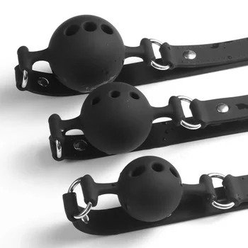 Gag for Sex – Silicone Mouth Sex Ball with Adjustable Sex Belt | BDSM Toy