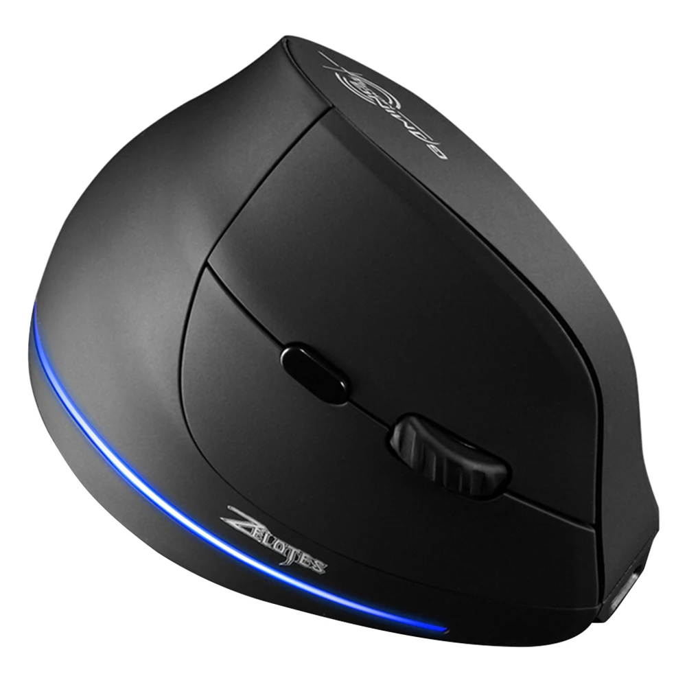 ZELOTES F-35 6 Buttons Rechargeable Wireless 2400DPI Adjustable Vertical Mouse