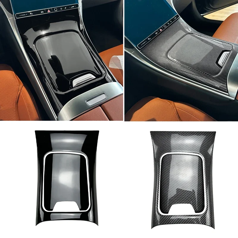 

LHD Carbon Fiber Car Center Console Gear Panel Cover Trim Strip For Mercedes Benz GLC Class X254 GLC260 GLC300 2023+ Accessories