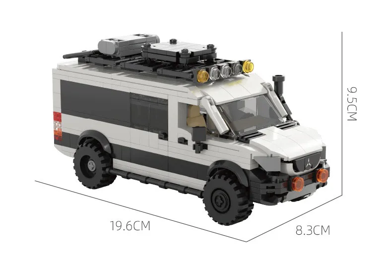 Speed Benz 4MATIC V-Klasse Auto-Modellbausatz Fahrzeug-Stadt-MPV Konstruktionsspielzeug Bausteine für Jungen Geschenke – Detail 7