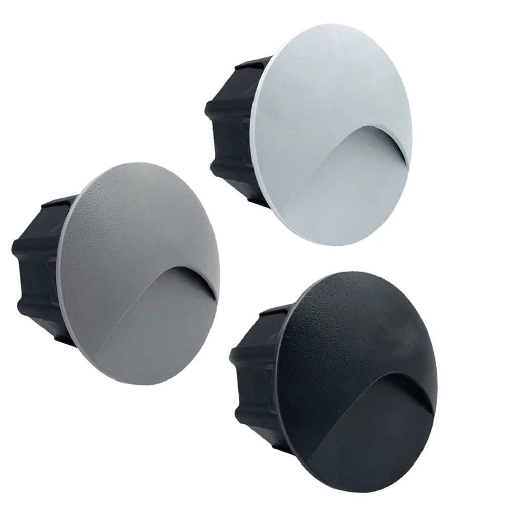 최근 계단 벽 조명 3w Led 라운드 스퀘어 돌출 방수 실내 홈 단계 야외 정원 복도 램프, 경로 Footlight