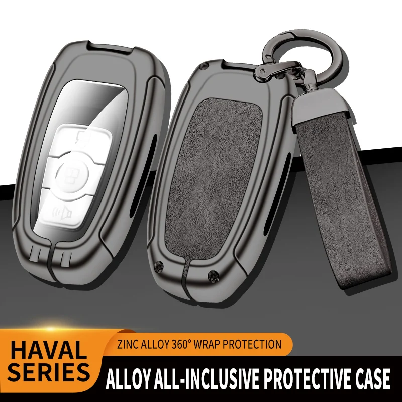 

ZInc Alloy Car Key Cover Smart Remote Control Case Protector Holder Fob For GWM Great Wall Haval H6 ID46 433MHZ Auto Accessories