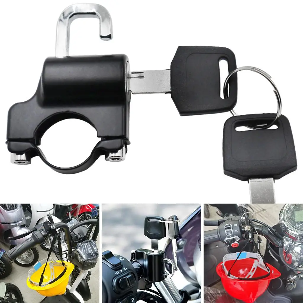 Motorcycle Helmet Lock Aluminum Alloy Alarms Handlebar Accessories Theft