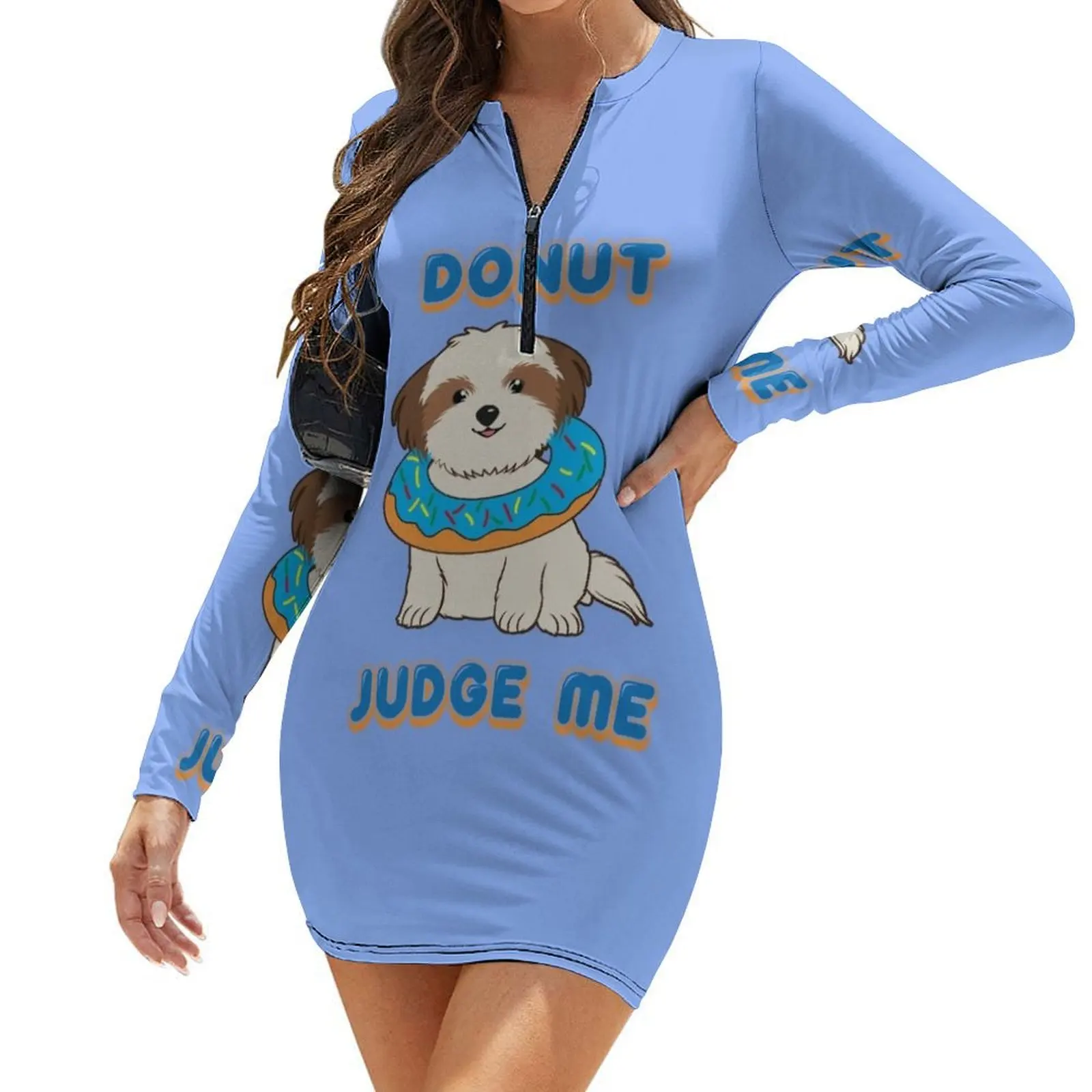 

Donut Judge Me Long-Sleeve Bodycon Dress Party dresses for women dresses for women 2024 dresses ladies 2024 summer