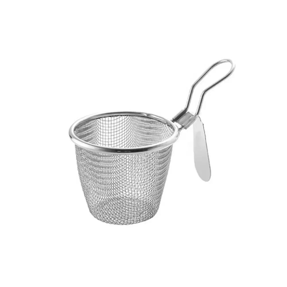 Description Picture 2 of itemStainless Steel Mesh Net Strainer Basket Colander Hot Pot Boil Food Colander To Strain Rinse Fry Steam Cook Vegetables Pasta