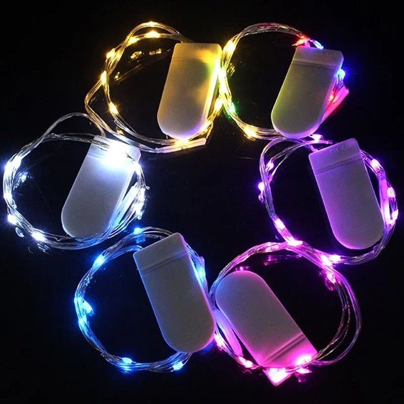 5M Copper Wire String Lights Battery Operated Christmas Garland Fairy Lights String Outdoor Garden Home Bedroom Party Decoration led string lights decorative lights string lights led fairy lights