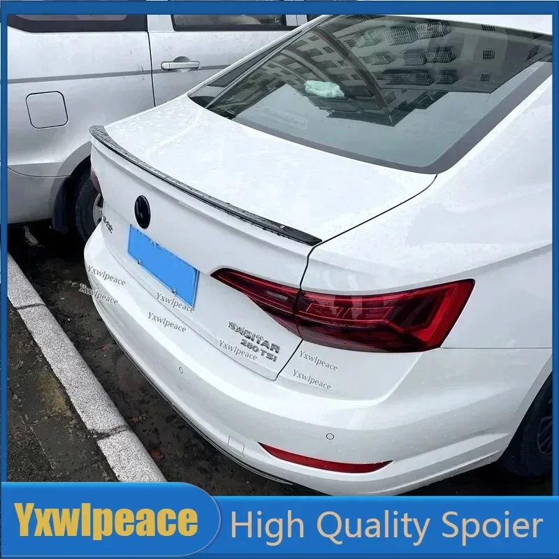 

For VW Volkswagen Jetta Spoiler 2019 2020 2021 2022 2023 ABS Plastic Primer Color Rear Trunk Lip Spoiler Car Accessories