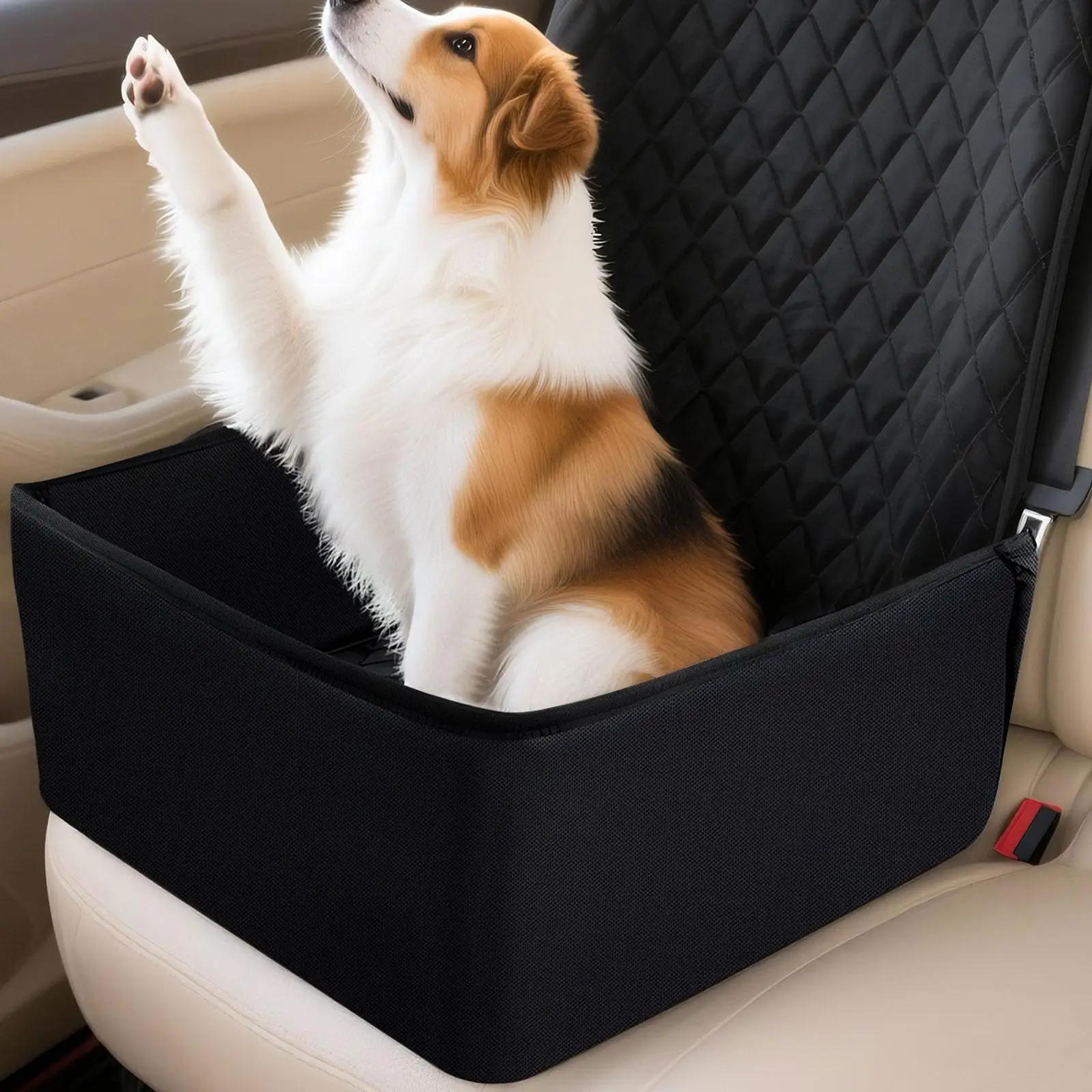 Dog Auto Seat Bed Pet Travel Car Bed Seat Multifunctional Stable Seat Puppy