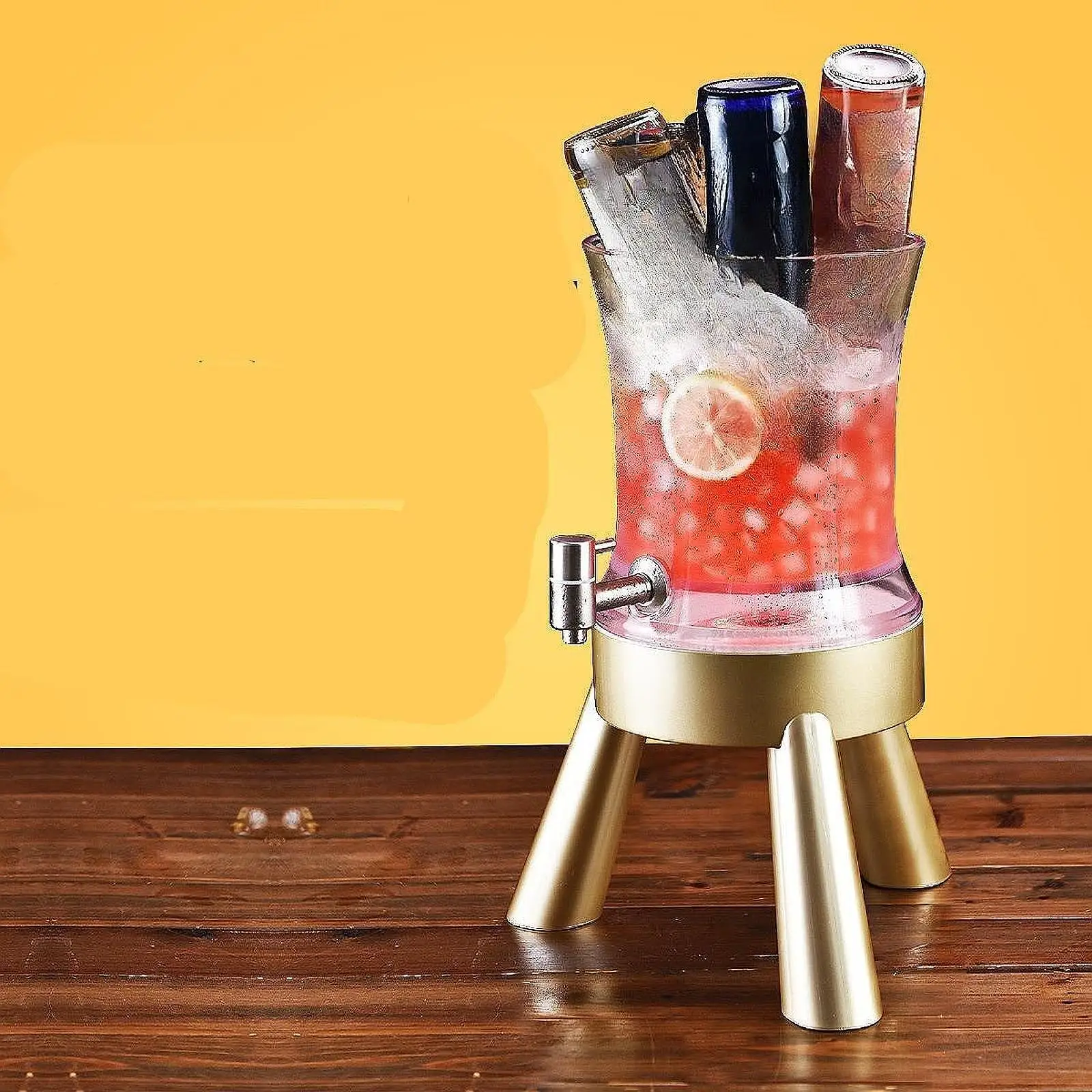 Beer Tower 3L Tabletop Margarita Beer Tower Dispenser for Wall Home Kitchens Bar