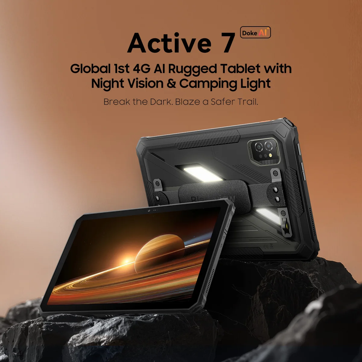 OSCAL Blackview Active 7 Rugged Tablet 11" FHD Display IP68 IP69K, 8GB+128GB 10000mAh Battery 45W Fast Charge, Android Tablet PC