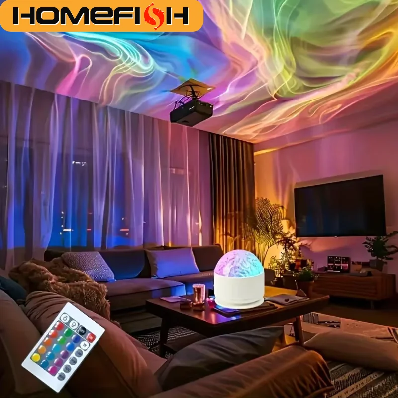 Aurora Glow Projector Light Bar Midnight Halo Party Atmosphere Night Light for Christmas Halloween Gift Decoration