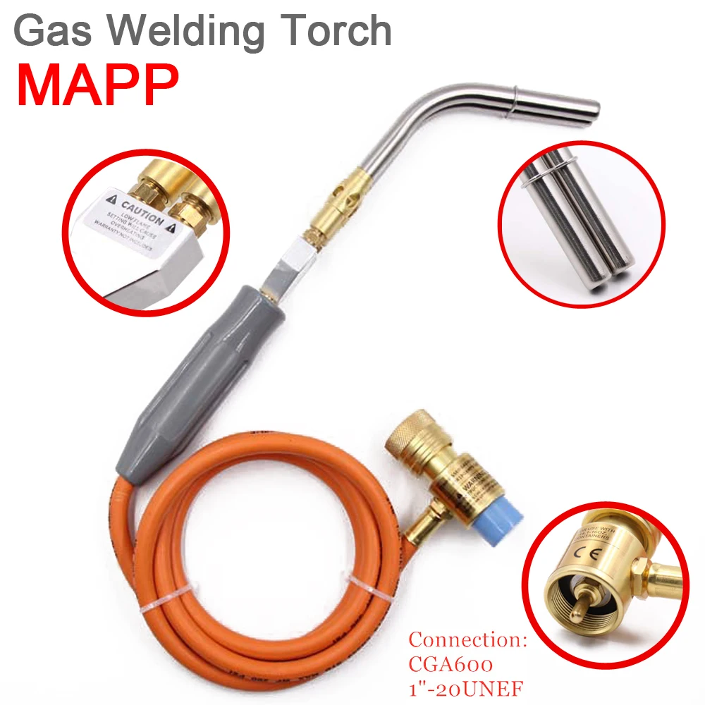 Profi Propangasbrenner Mit 1,6m Schlauch - Vielseitig Für Heizarbeiten & Schweißen