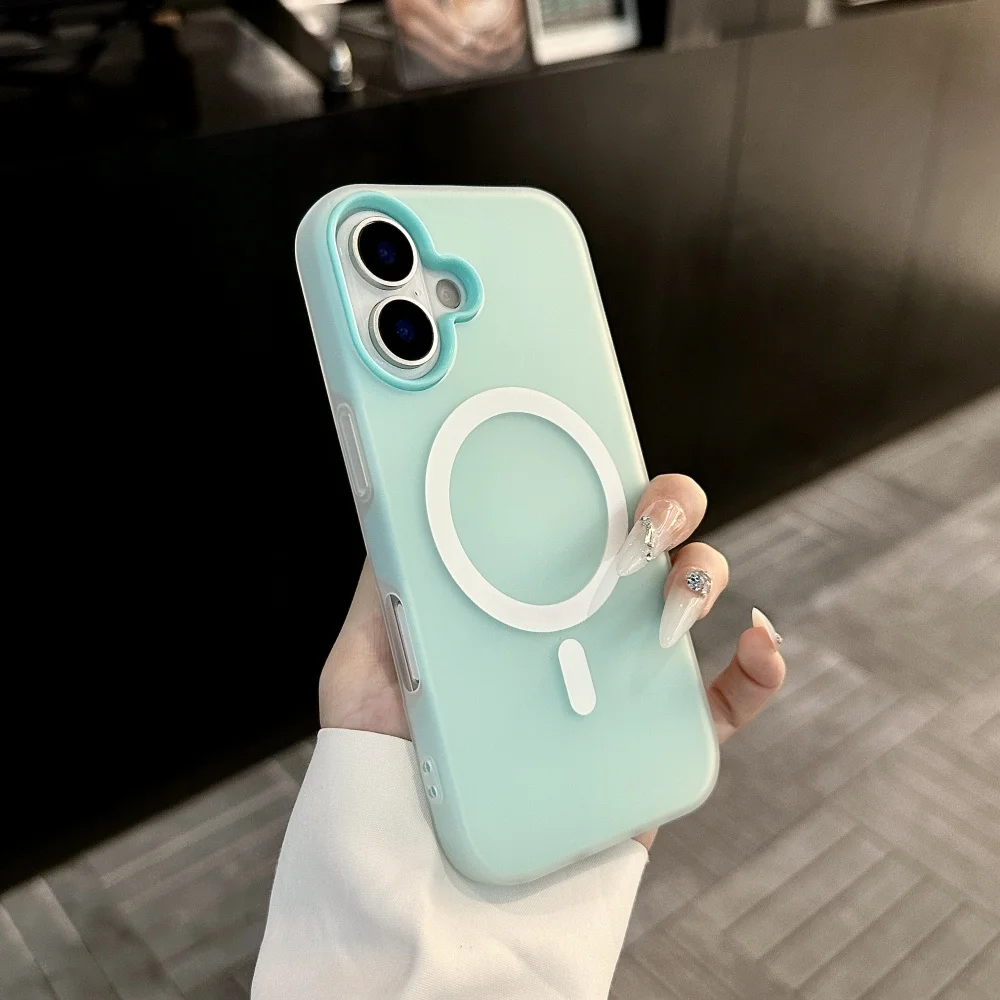 Luxury Candy Magnetic Clear 2-in-1 Phone Case Cover