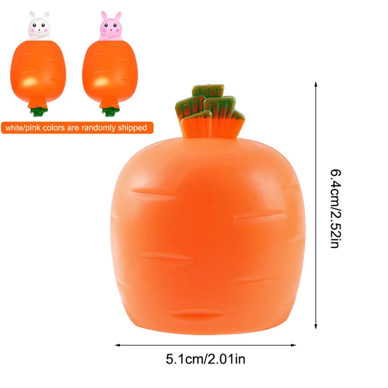 Funny Carrot Bunny Squeeze Toy Easter Boy Girl Gift Kids Birthday Favors School Gift Happy Easter Party Home Decoration Supplies