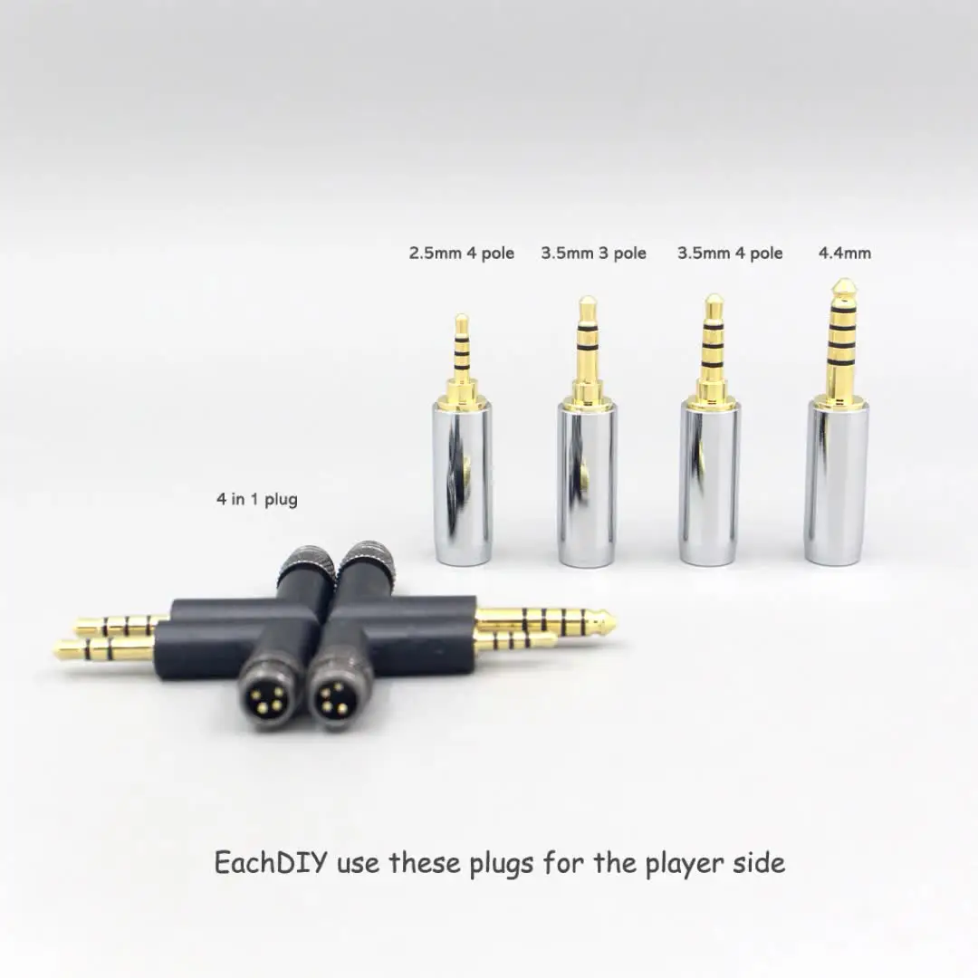 Силиконовый посеребренный кабель для наушников Sony mdr-1a 1adac 1adabt 100abn 100ap xb950btwh1000x h600a
