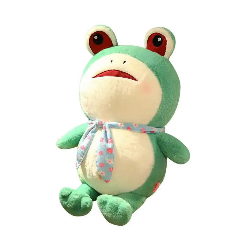 Frog Plush Doll Super Soft Frog Stuffed Animal Plush Toy Green Croak Frog Plushie Pillow For Home Christmas And Living Room