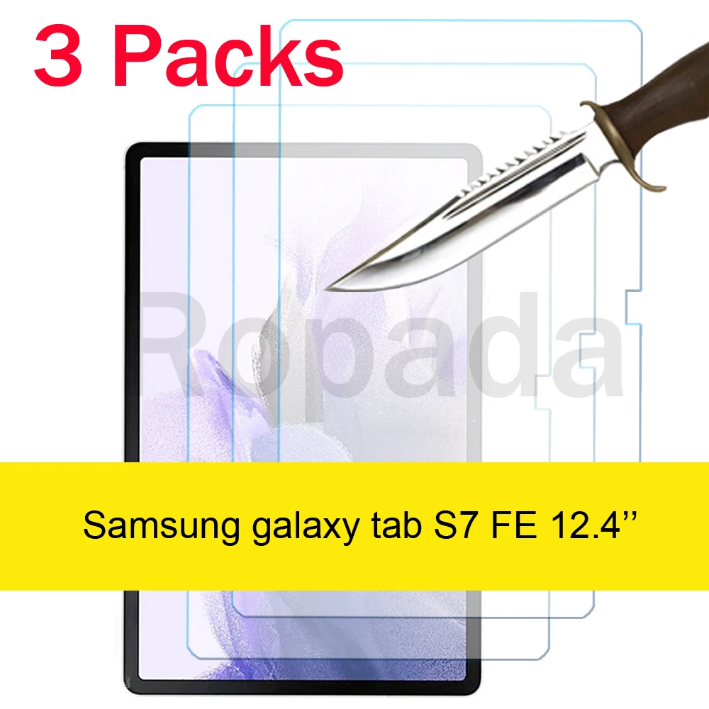 

3 шт., Защитное стекло для Samsung galaxy tab S7 Plus