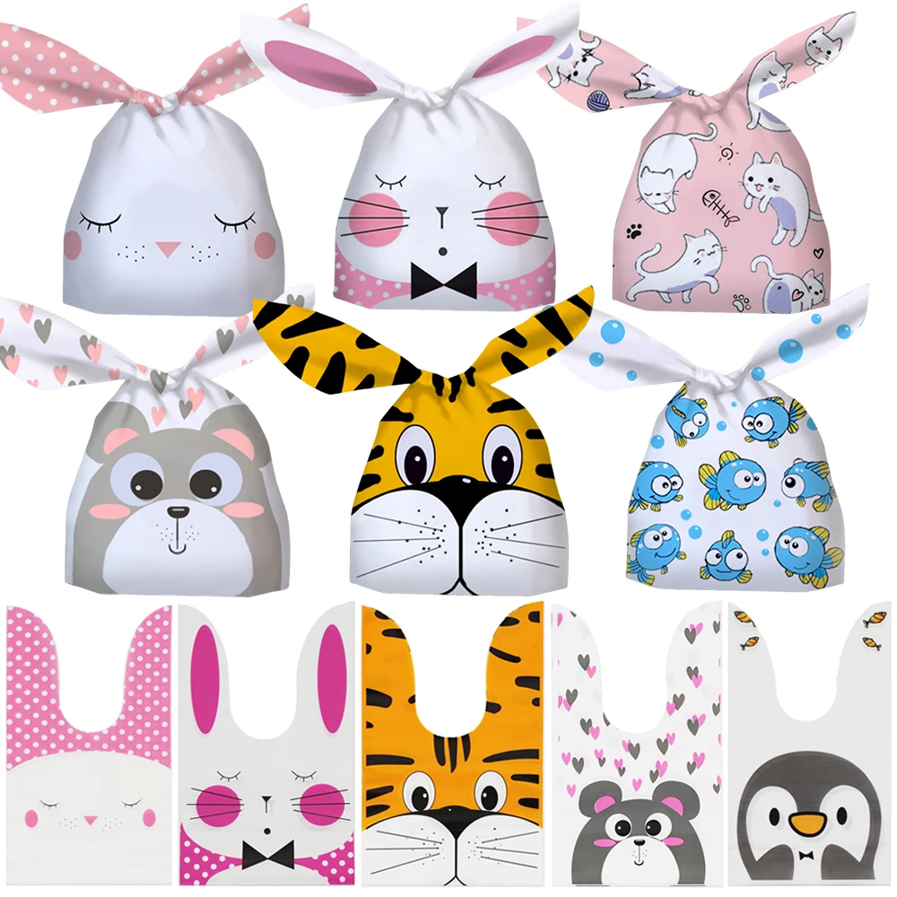 Boîte-cadeau En Papier Thème De Ferme, 8 Pièces, Bonbons, Gâteaux, Biscuits, Sac D'emballage D'animaux De Dessin Animé Avec Poignée, Fournitures De Décoration Pour Fête D'anniversaire Et De Mariage