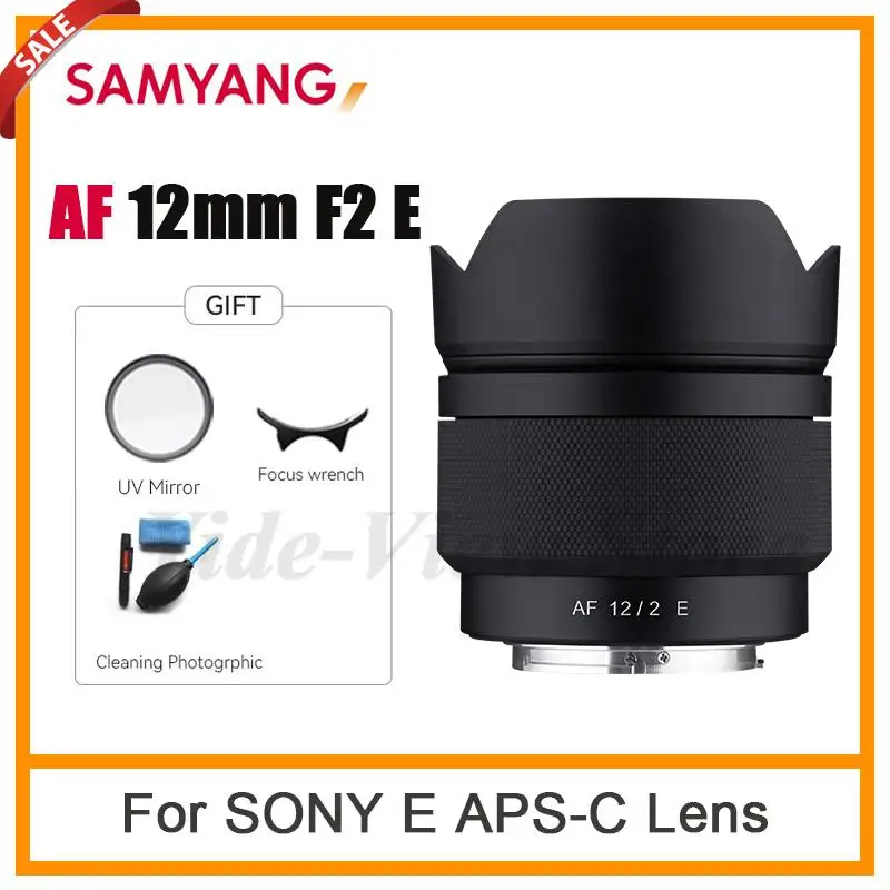 Obiettivo Aamyang Af 12Mm F2 E Per Fotocamera Sony E Mount Come A9Ii A7Iv A7Sii A6600 A7R3 A7Riii A7