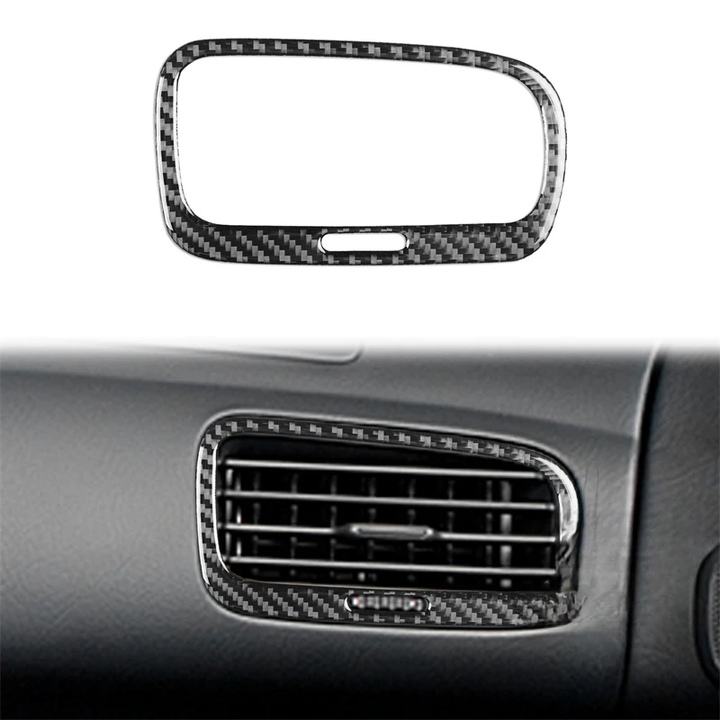 

Наклейки из углеродного волокна для Honda S2000 2004 2005 2006-2009, крышка пассажирского автомобиля, вентиляционного отверстия, отделка, аксессуары для салона автомобиля