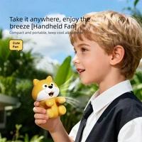 Mini bol de ventilateur à clipser, accessoire de refroidissement soufflant d'air, en forme de chien, Design de dessin animé mignon, refroidisseur de nourriture, Robot, cadeau pour enfants 3