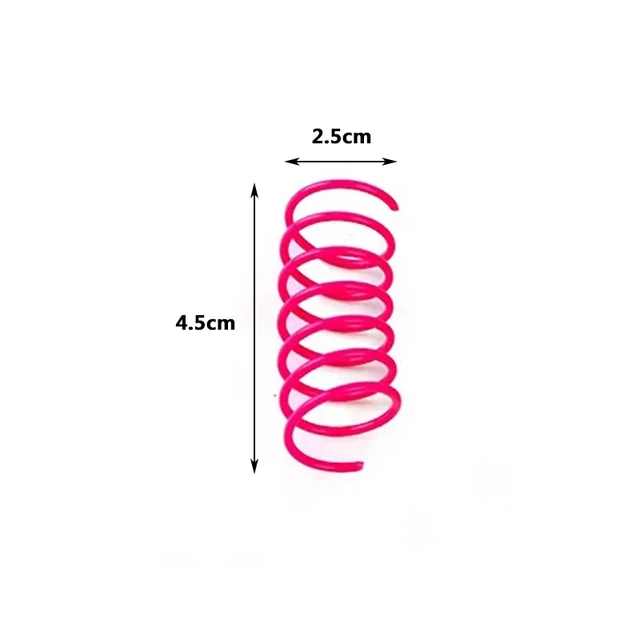 Plastic Spring Jumping Cat Toy 6